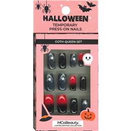 Mcobeauty Halloween Temporary Press On Nails Goth Queen Set Each