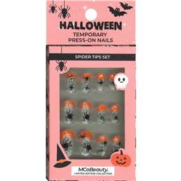 Mcobeauty Halloween Temporary Press On Nails Spider Tips Set Each