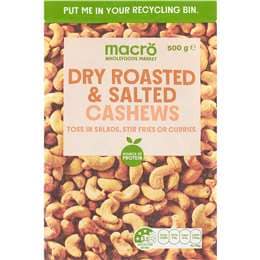 Macro Dry Roasted & Salted Cashews Nuts
