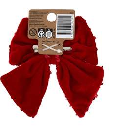Glow Christmas Sequins Bow Clip 
