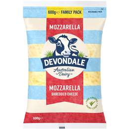 Devondale Shredded Mozzarella Grated Cheese