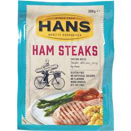 Hans Pork Ham Steaks 300g