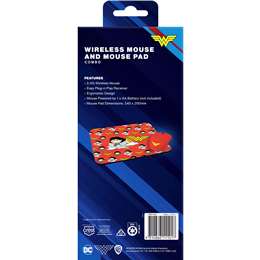 Wonder Woman Wireless Mouse & Mouse Pad 