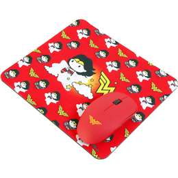 Wonder Woman Wireless Mouse & Mouse Pad 