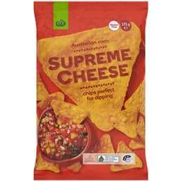 Woolworths Supreme Cheese Corn Chips 175g