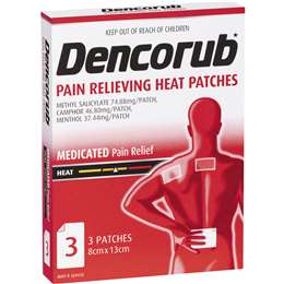 Dencorub Heat Patch Pain Relief