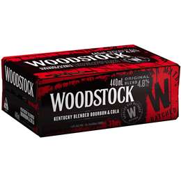 Woodstock Bourbon & Cola Cans