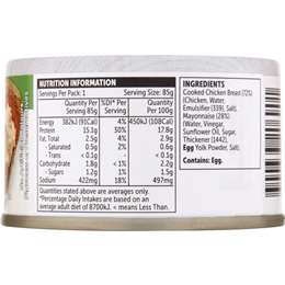 Woolworths Chicken Mayonnaise 85g | Woolworths