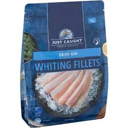 Just Caught Whiting Fillets Skin On