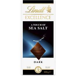 Lindt Excellence Sea Salt Dark Chocolate Block