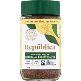Republica Organic Instant Coffee 100% Pure Decaffeinated
