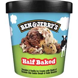 Ben & Jerry’s Ice Cream Tub Half Baked 458 Ml | Woolworths