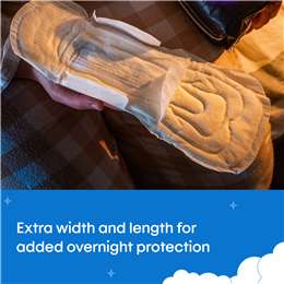 U By Kotex Extra Overnight Pads With Wings