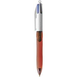 Bic 4 Colour Grip Ballpoint Pen Medium & Fine Tip
