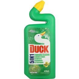 Duck 5 In 1 Toilet Cleaner Fresh Pine 650ml | Woolworths