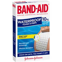 Band-Aid Waterproof Tough Strips Extra Large