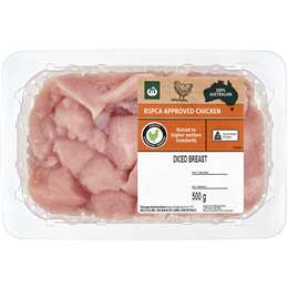 Woolworths RSPCA Approved Chicken Breast Diced