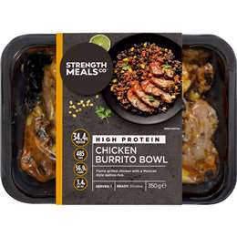 Strength Meals Co Chicken Burrito Bowl