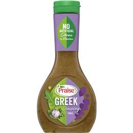 Praise Dressings Greek 330ml