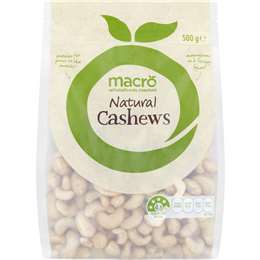 Macro Cashew Kernels 500g | Woolworths