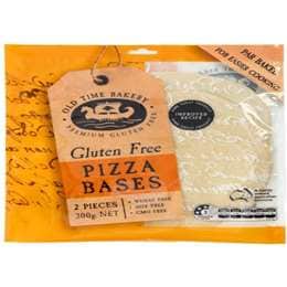 Old Time Bakery Pizza Bases Gluten Free 2 pack