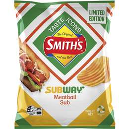 Smith's Subway Meatball Sub Chips 150g