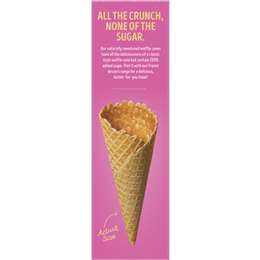Twisted Zero Sugar Waffle Cones 