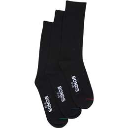 Bonds Socks Mens Black Size 11-14 Assorted