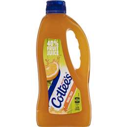 Cottee's Orange Cordial Orange Crush With 40% Fruit Juice Bottle