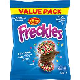 Allen's Chocolate Freckles Lollies Family Size Bag 340g
