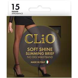 Clio Italian Slimming Brief Pantyhose Black Tall