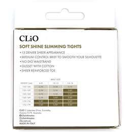 Clio Italian Soft Shine 12d Pantyhose Natural X/tall