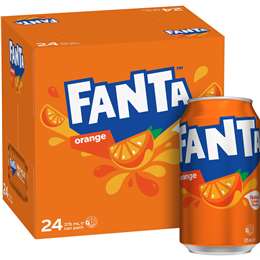 Fanta Orange Soft Drink Cans