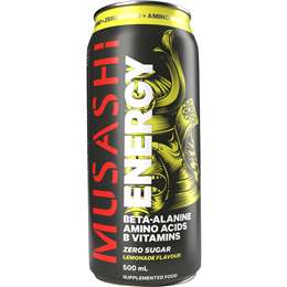 Musashi Energy Drink Lemonade 500ml