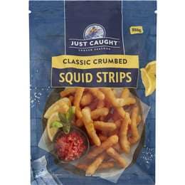 Just Caught Classic Crumbed Squid Strips