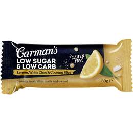 Carman's Slices Lemon White Choc & Coconut 5 Pack | Woolworths