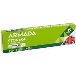 Armada Resealable Large Storage Bag 15 pack