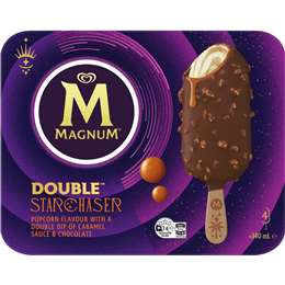 Magnum Double Frozen Dessert Sticks Starchaser 4 X 85 Ml