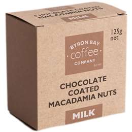 Byron Bay Coffee Company Chocolate Coated Macadamias Milk Chocolate