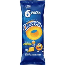 Cheezels Cheese Chips 6 pack