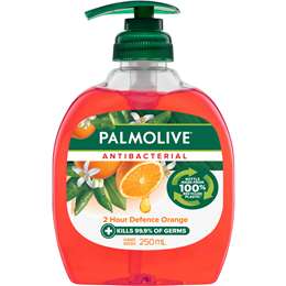 Palmolive Hand Wash Antibacterial Pump Orange 250ml