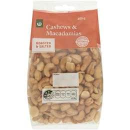 Woolworths Cashew & Macadamia Roasted & Salted