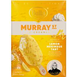 Bulla Murray St Lemon Meringue Tart Ice Creams