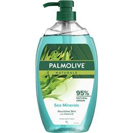 Palmolive Body Wash Shower Gel Naturals Sea Minerals 1l