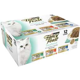 purina fancy feast seafood classic pate wet cat food variety