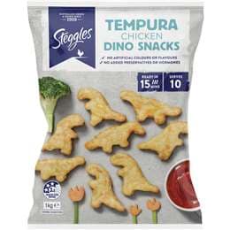 Steggles Chicken Dino Snacks Tempura