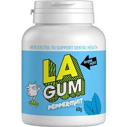 LA Peppermint Sugar Free Chewing Gum Bottle 60g