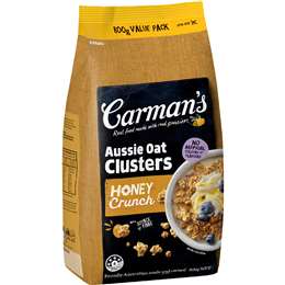 Carman's Clusters Aussie Oat Honey Crunch 800g