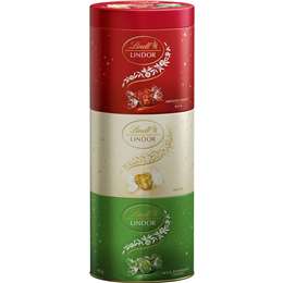 Lindt Lindor Christmas Chocolate Trio Tin 403g