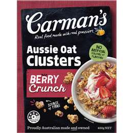 Carman's Aussie Oat Clusters Berry Crunch